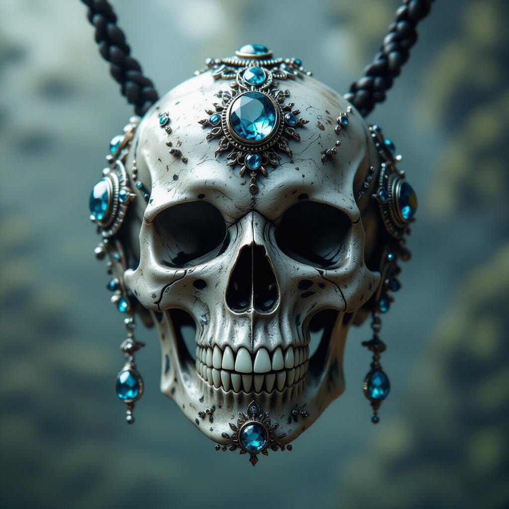 Skull Jewelry: Detailed Digital Matte Painting