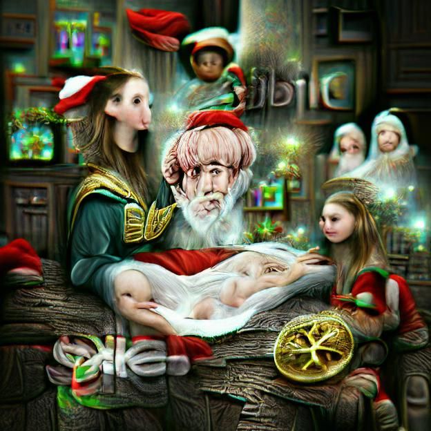Renaissance Christmas Spirit Digital Painting