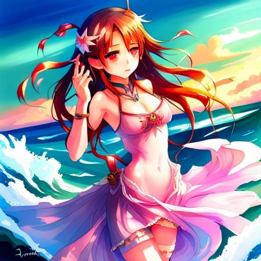 At the beach
