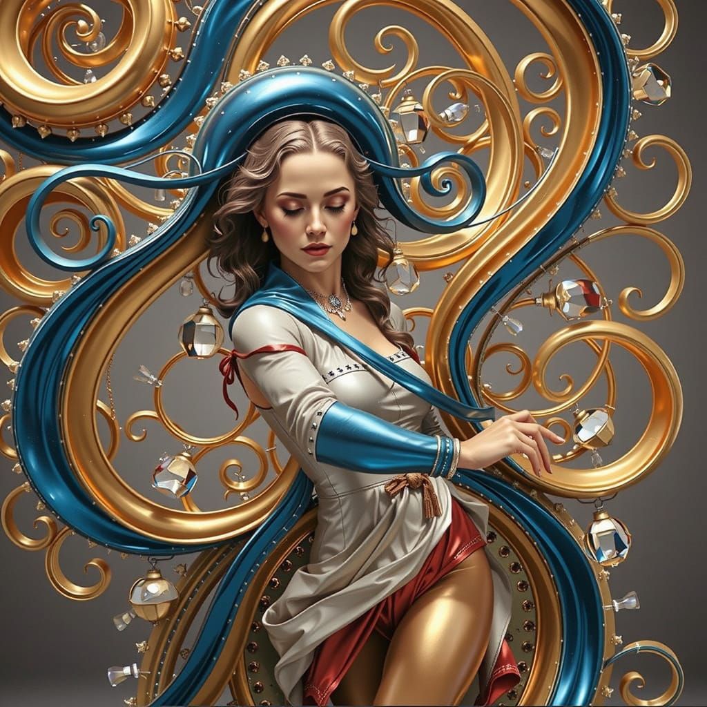 Classical Madonna Portrait Generated by AI