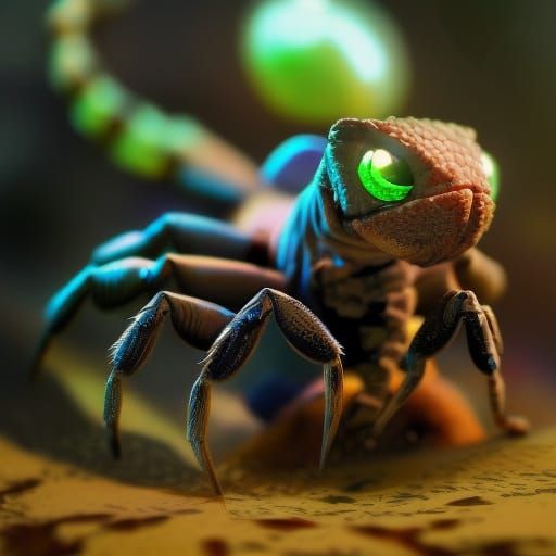 Tiny Scorpion Familiar: Fantasycore Concept Art