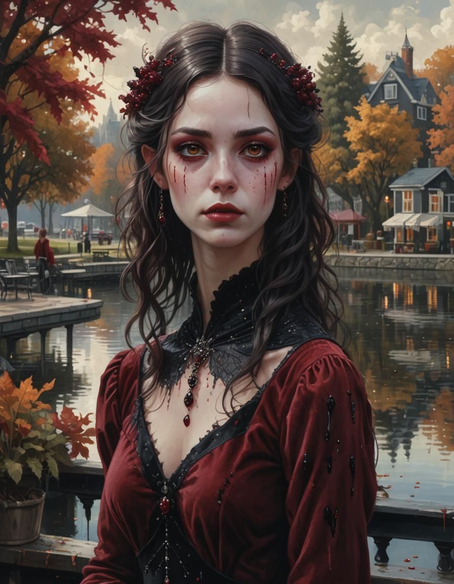 Mysterious Dark Fairy Portrait in Hyper-Realistic Pixel Art