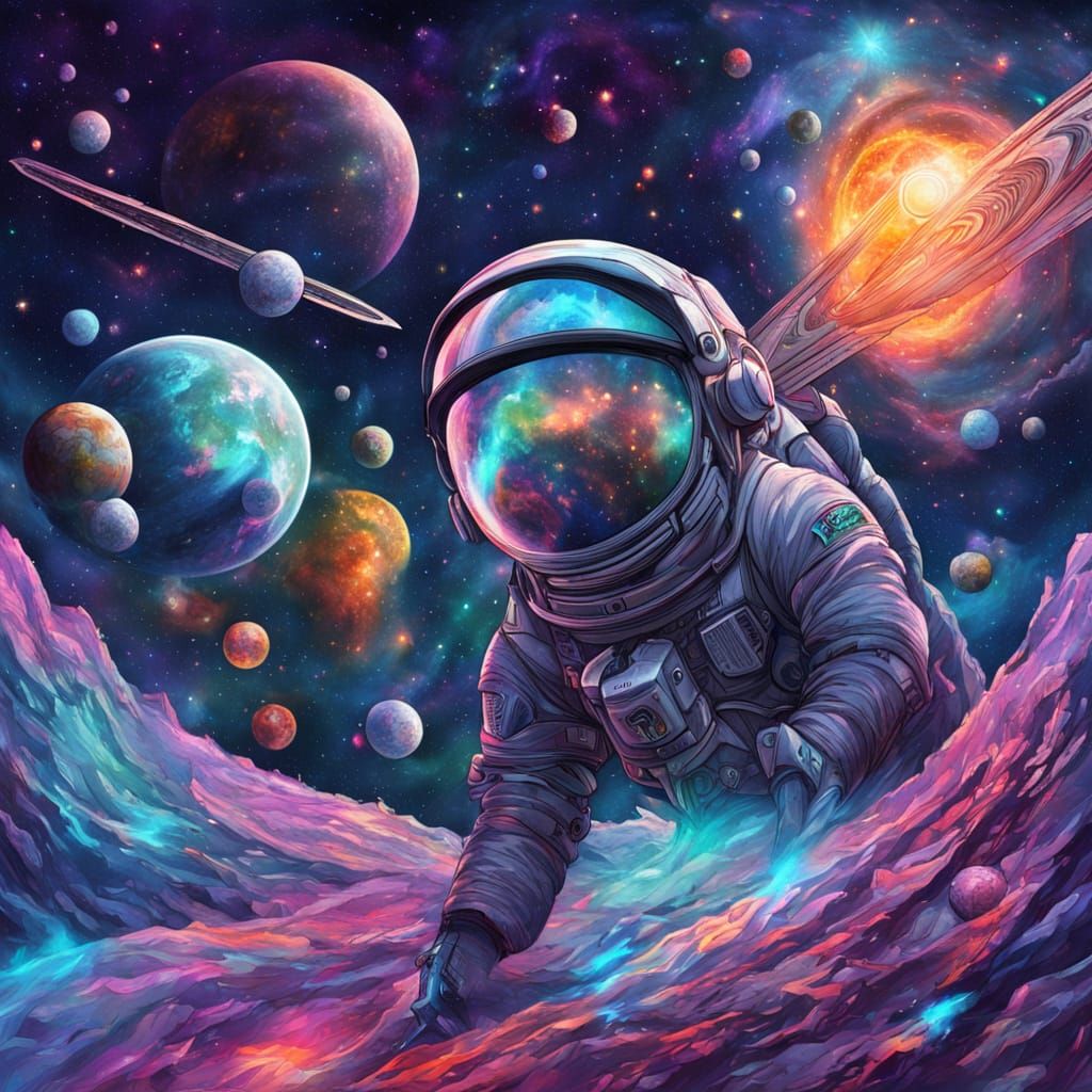 Cosmic Road Trip Through a Vibrant Galaxy in a Holographic A...