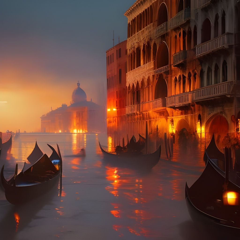Venice Ablaze: A Baroque Silk Screen Conquest