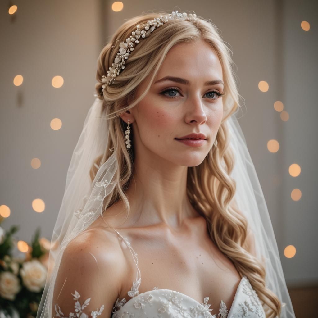 Blond Woman's Wedding Day: Professional Photography