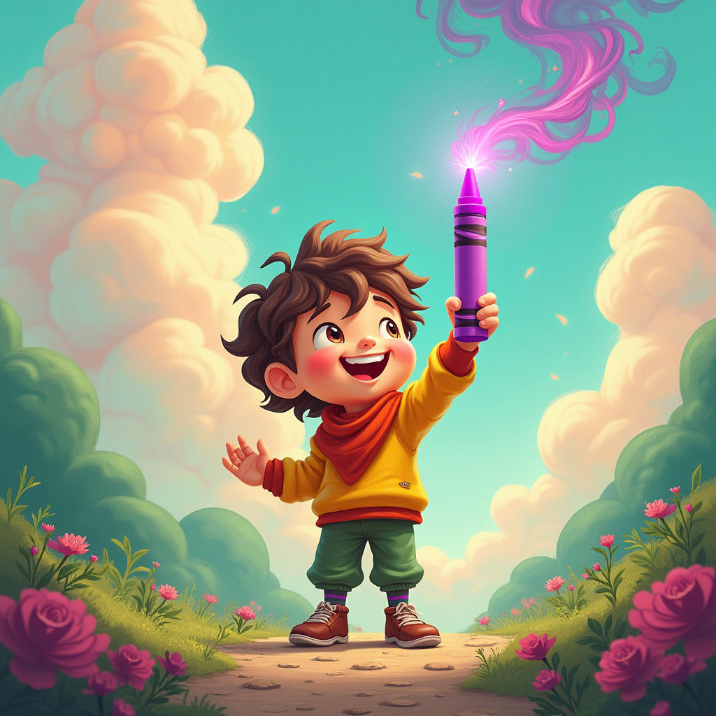 Harold and His Magical Purple Crayon in Dreamscape