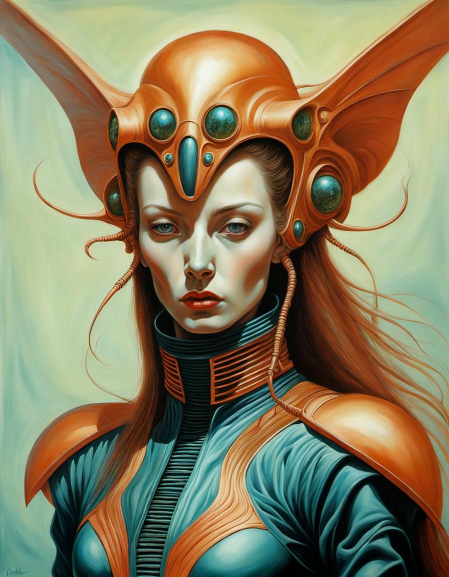 Sci-Fi Fantasy Alien Woman Portrait