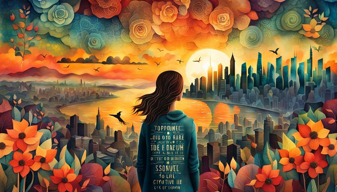 Inspirational 8K Collage: Self-Improvement and Empowerment