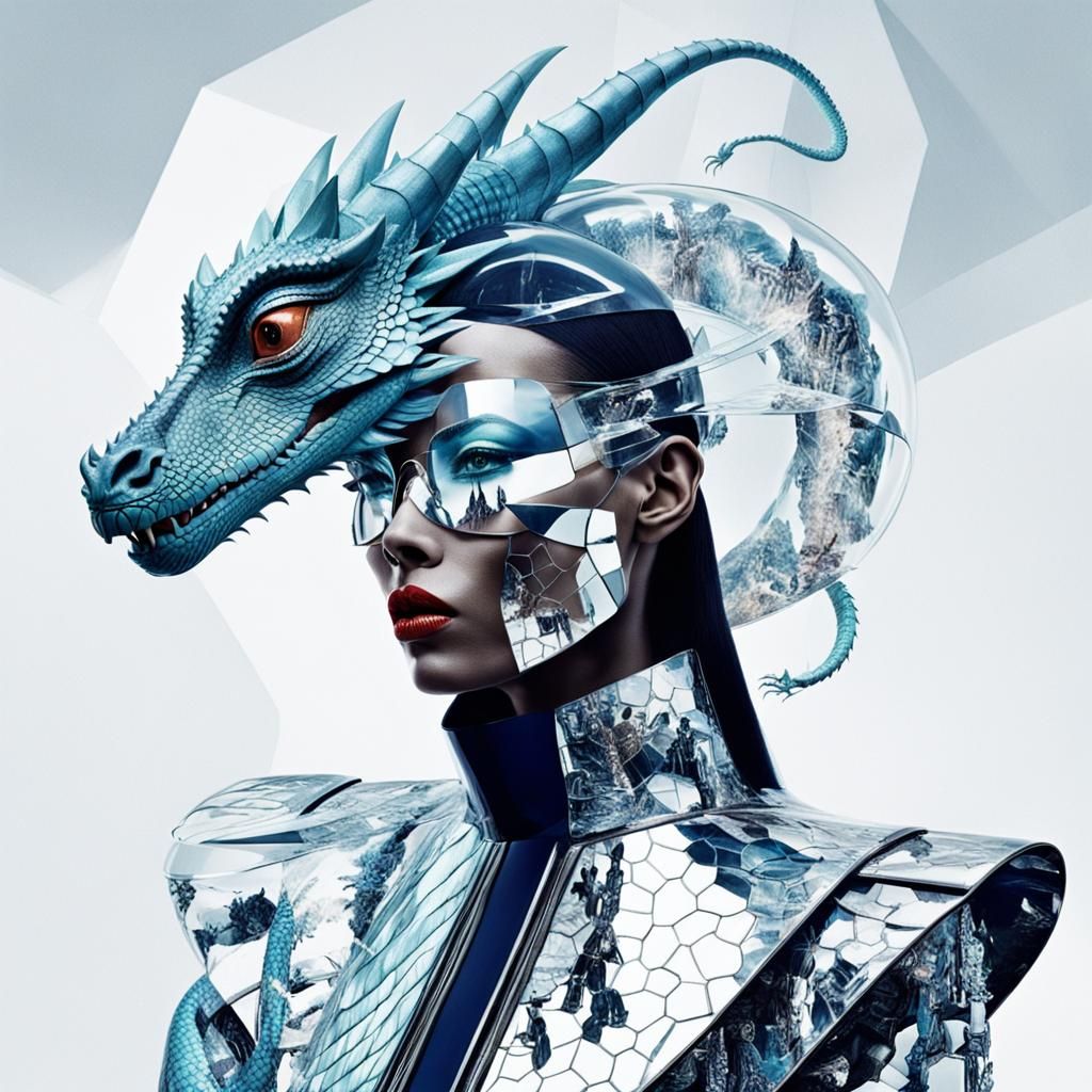 Surreal Double Exposure: Dreamlike Fashion Vision