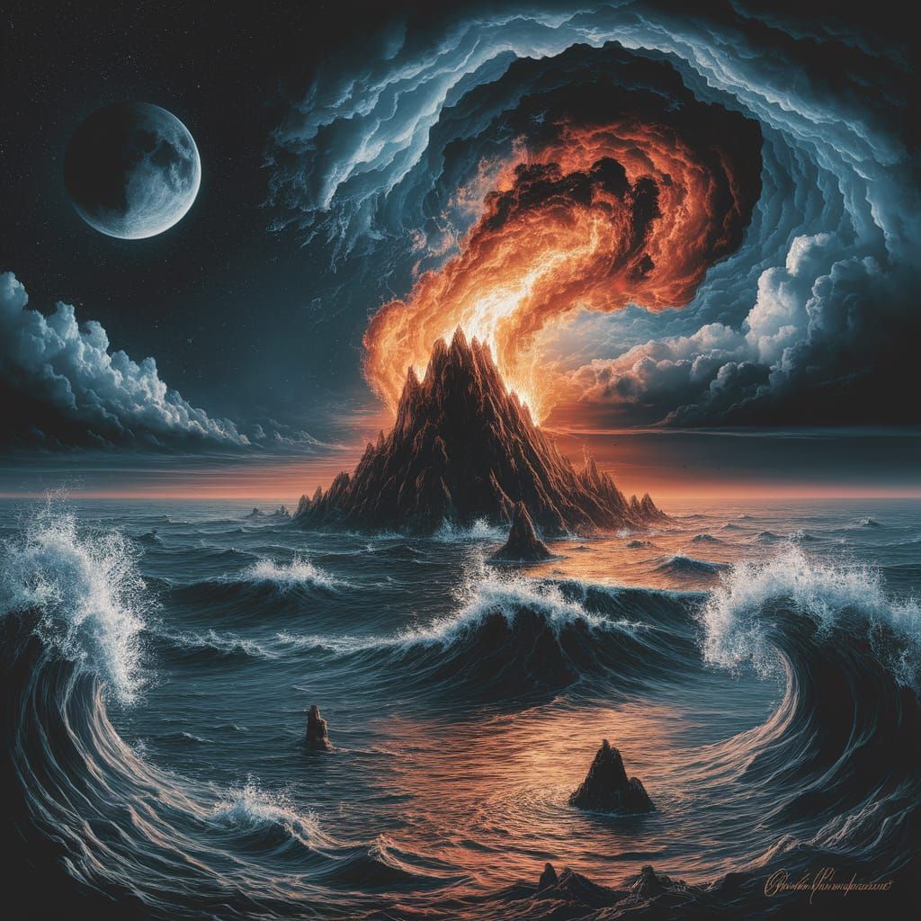 Surreal Landscape of the Soul in Turmoil