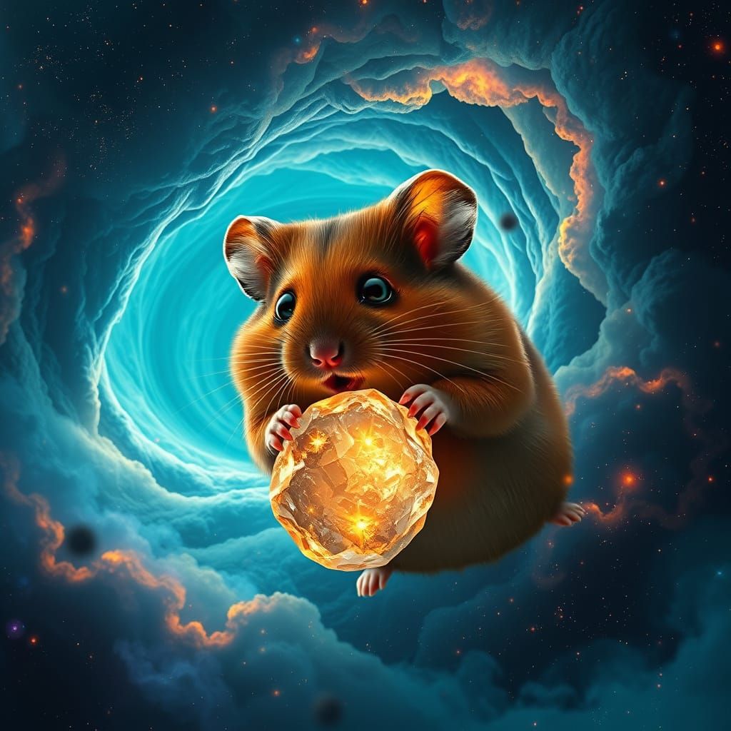 Cosmic Hamster Devours the Galaxy