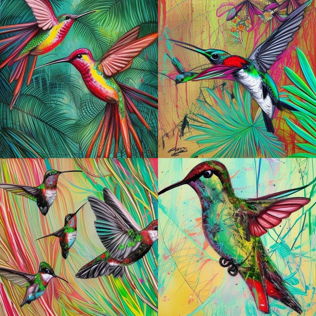 hummingbirds in the tropics