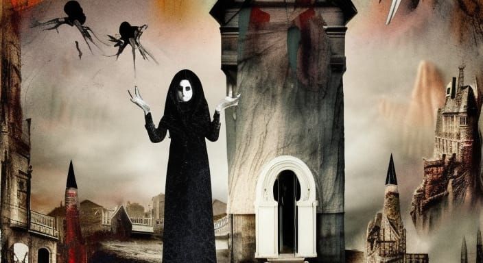 The Fall Of The House Of Usher: Surreal Collage