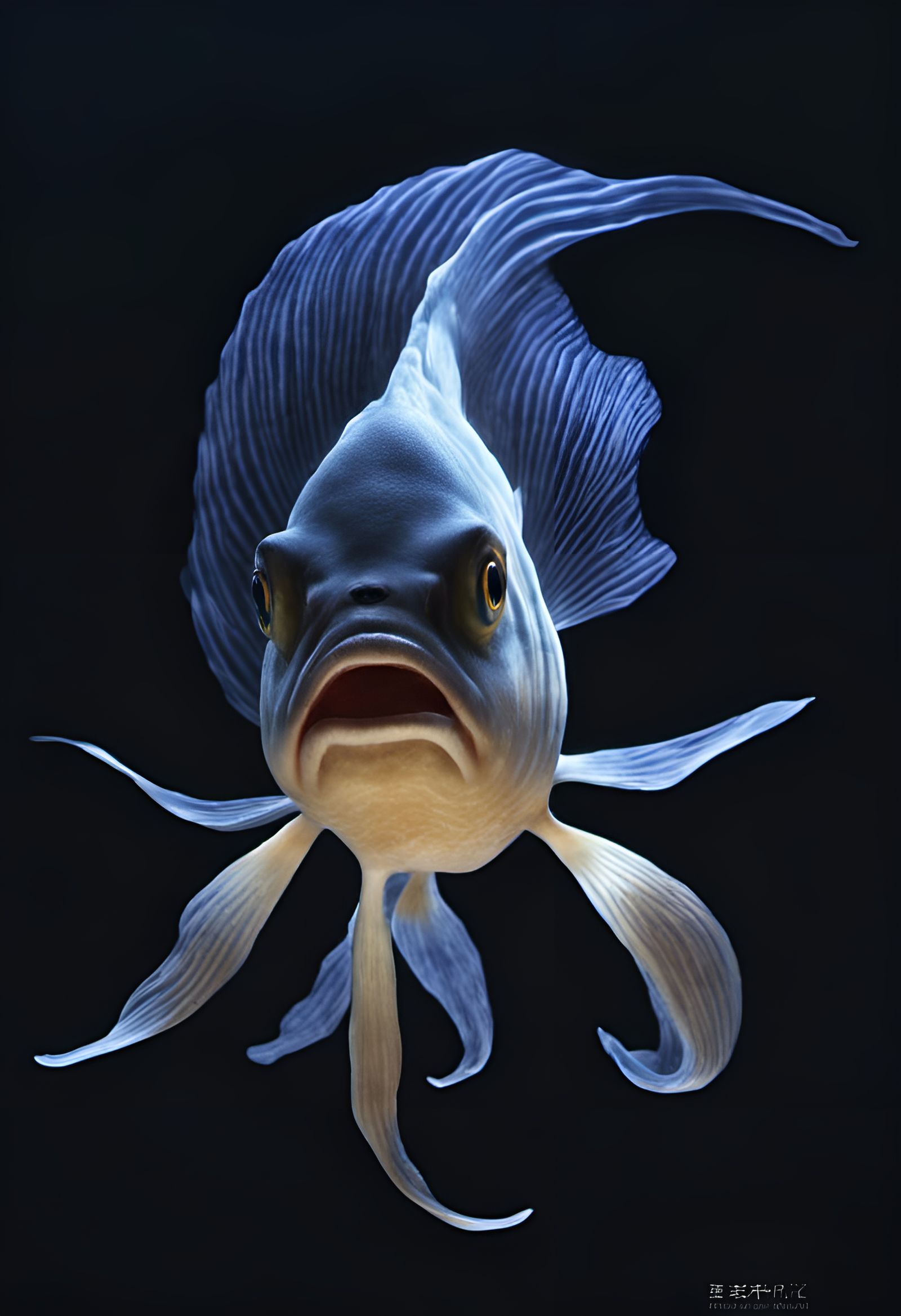 Detailed Japanese Painting in Dye Transfer Style