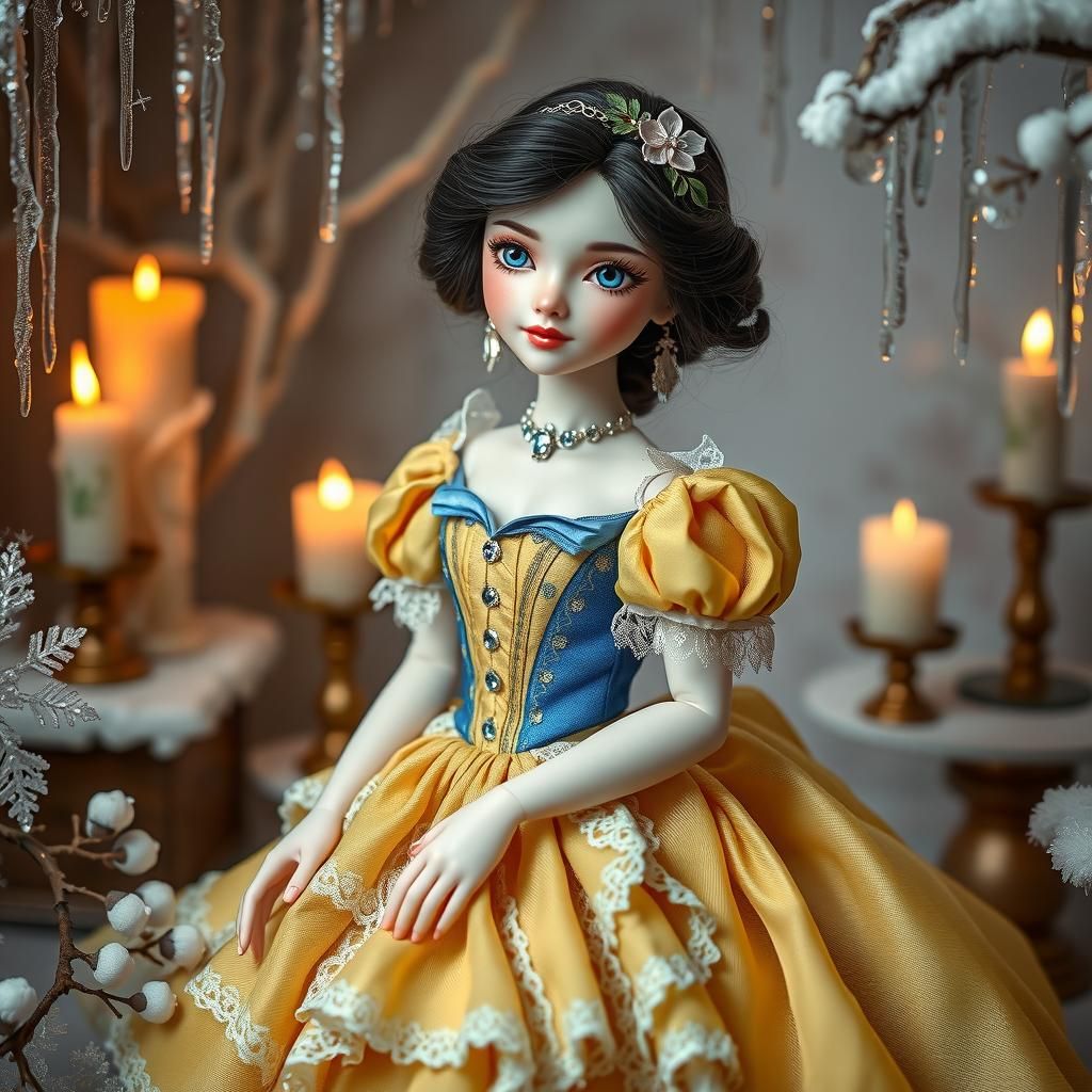 Snow White Doll in Victorian Gown