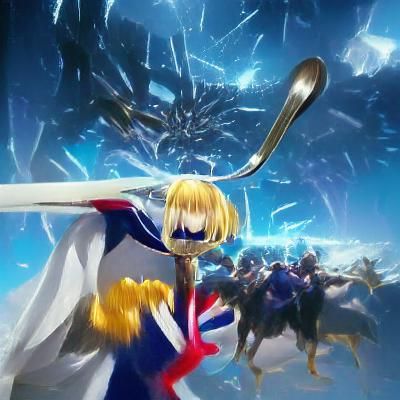 Saber from Fate Character Portrait