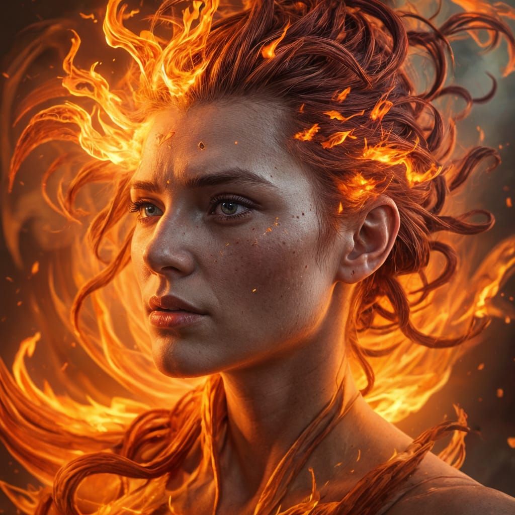 Fire spirit humanisation