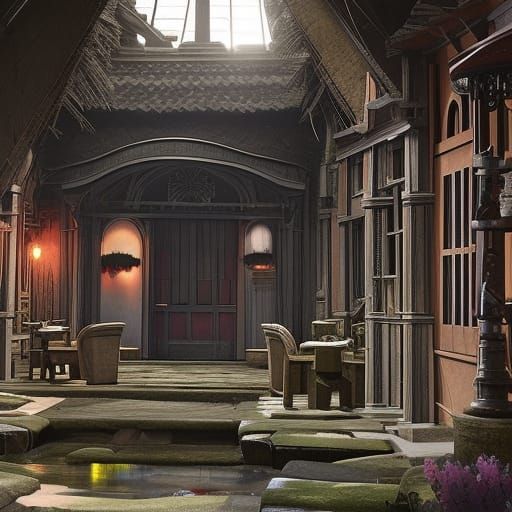 Irish Bar on Sesame Street: Detailed Matte Painting