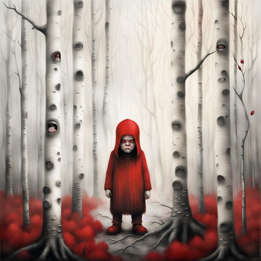 Angry Red Giant Cries in Bleak Forest