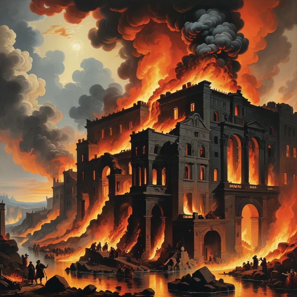 Inferno Detail by Koch: Atmospheric Retro Art