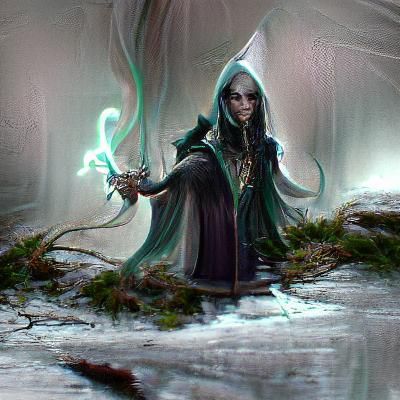 Sinister Elven Mage, Fantasy Art