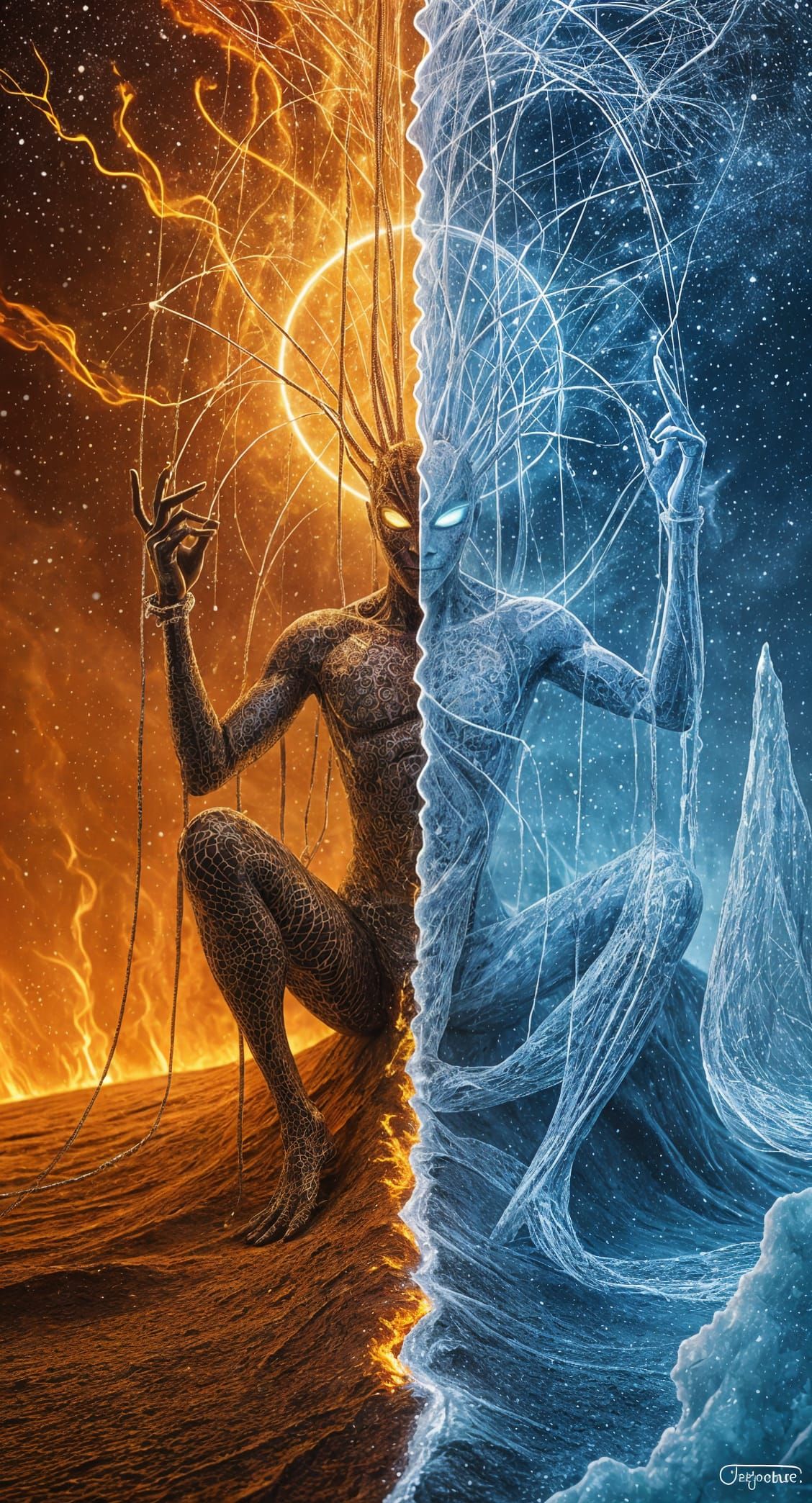 Anansi sits at the exact line where two realms collide. On o...