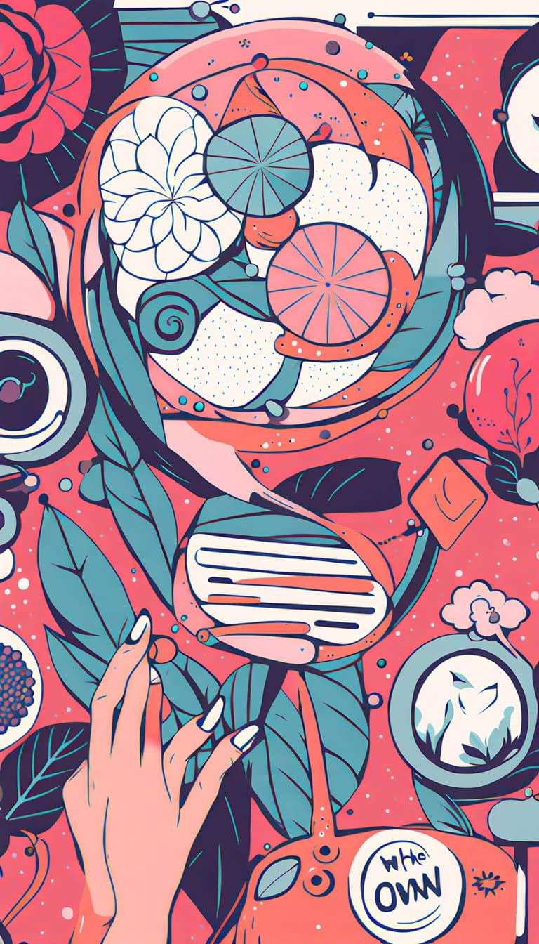 Vibrant AI Creation with Diverse Elements