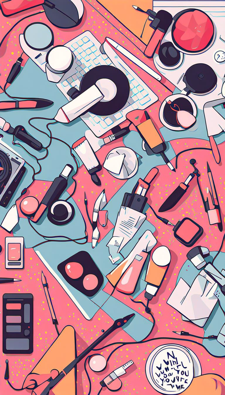 Vibrant AI Art Composition with Unique Style