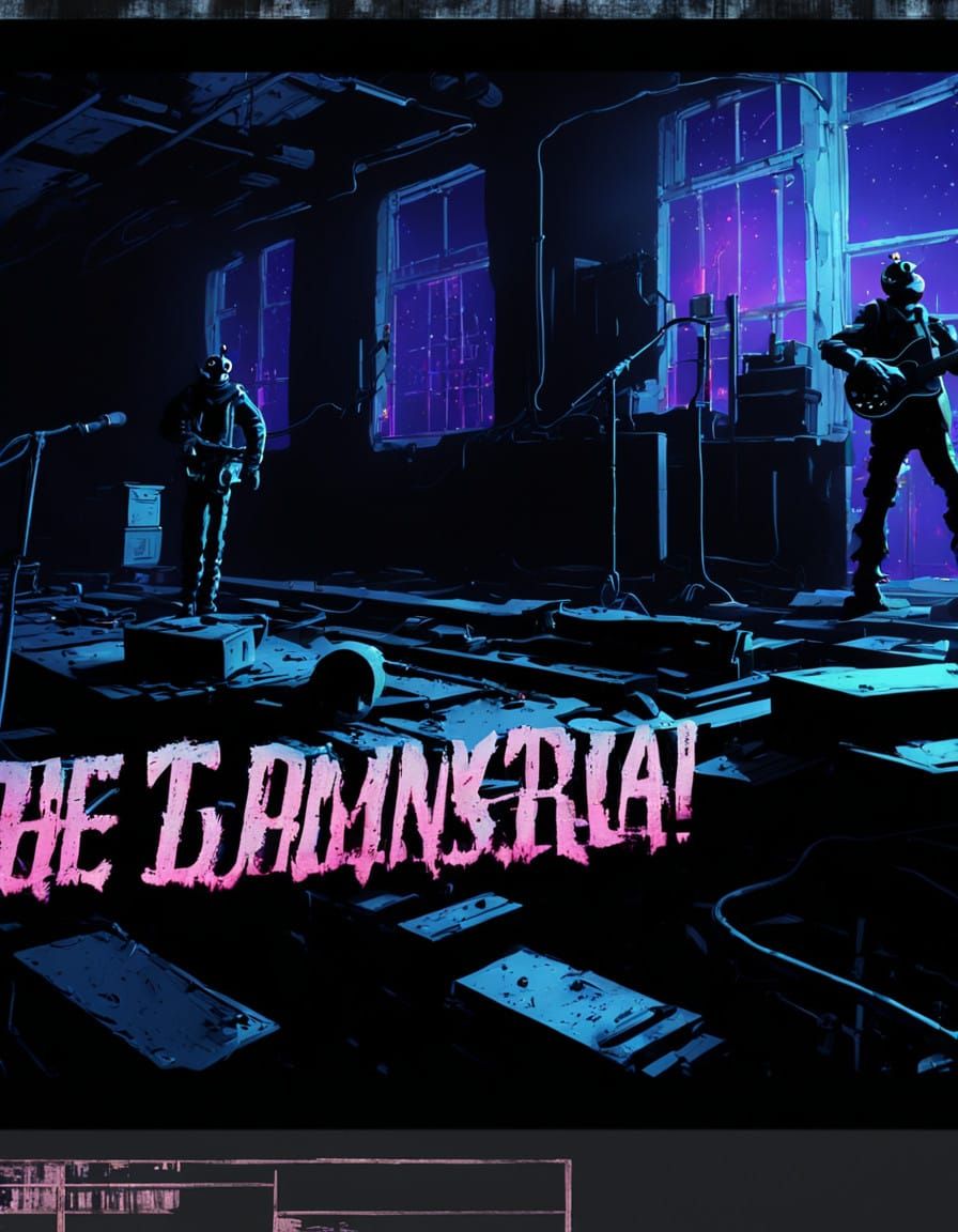 Haunting Industrial Lyric Video in Abandoned Factory