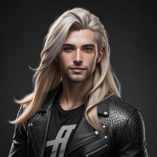Photorealistic Portrait of a Young Man with Blond Hair
