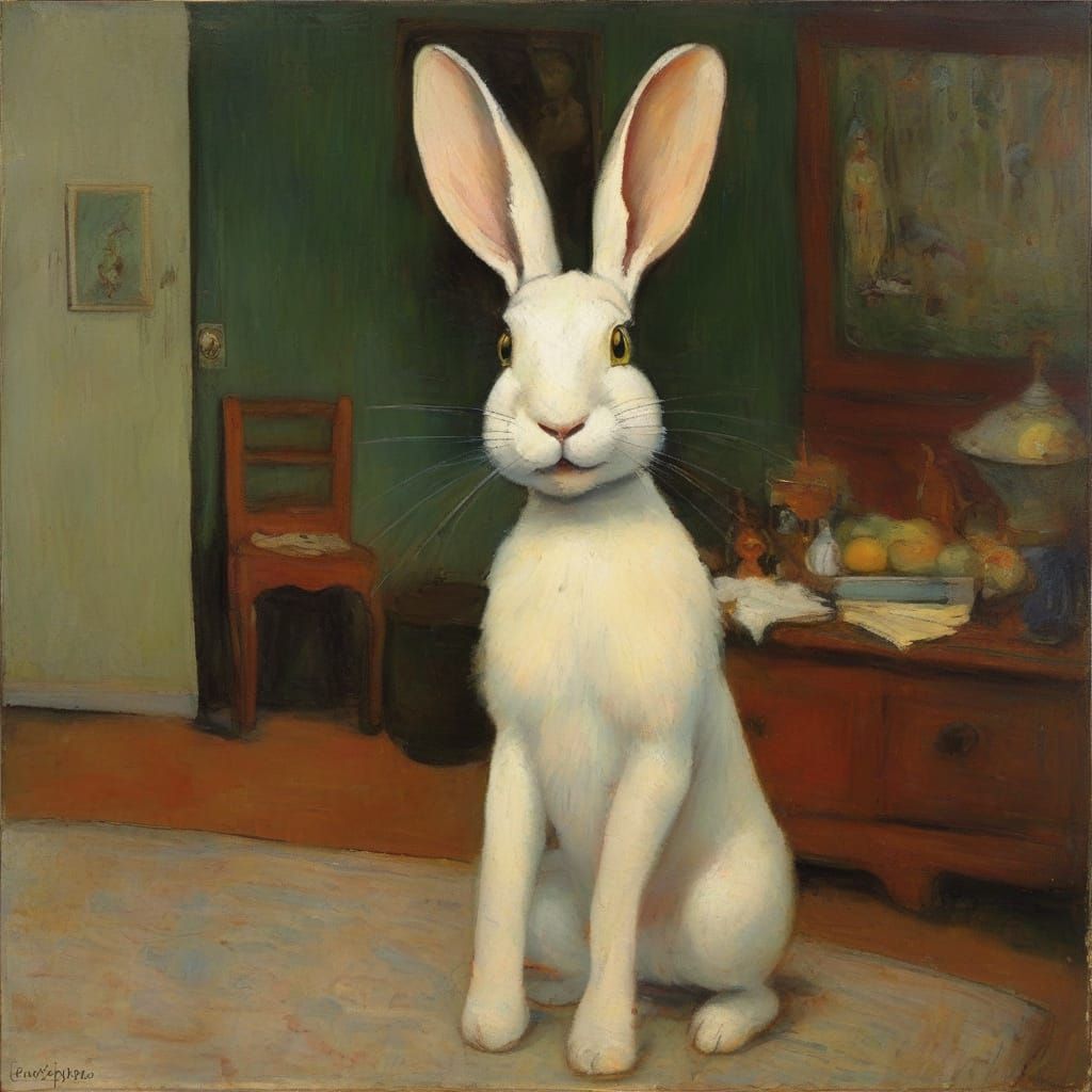 Nightmare Rabbit's Long Tongue Art