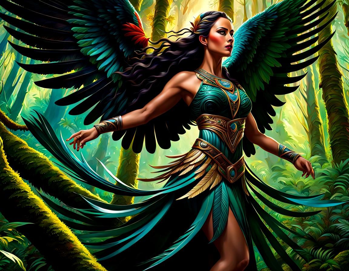 Mother Nature Rises in Maori Art Style