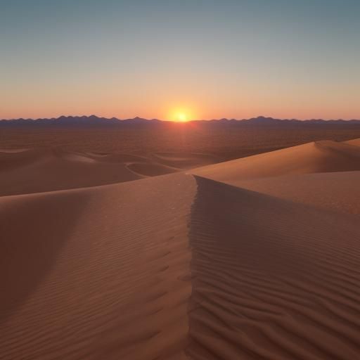 Desert Sunrise Landscape