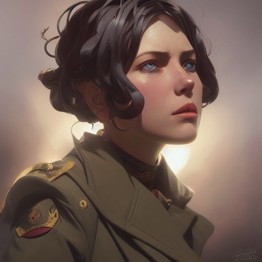 Detailed Portrait Inspired by Alphonse Mucha and Artgerm