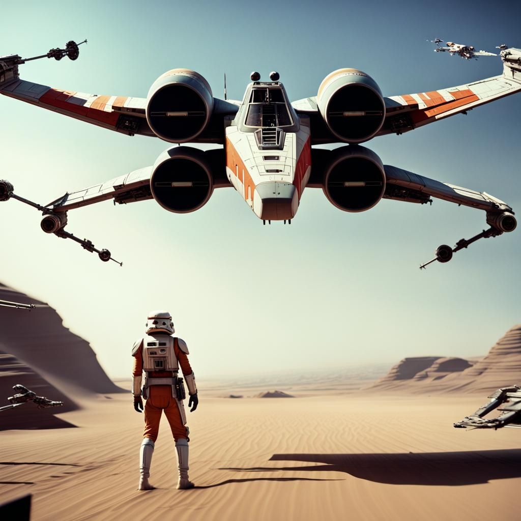 Star Wars X-Wing Fighter in Cinematic Realism