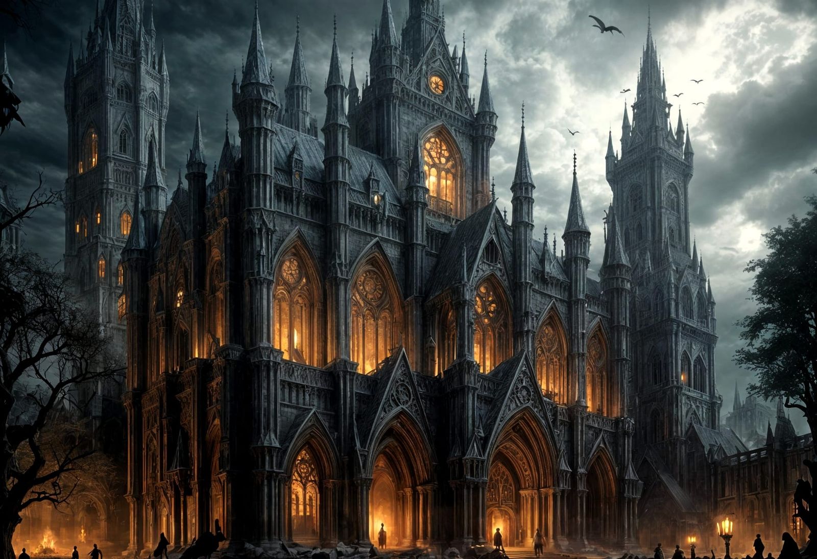 Gothic Castle Concept Art: Dracula's Night