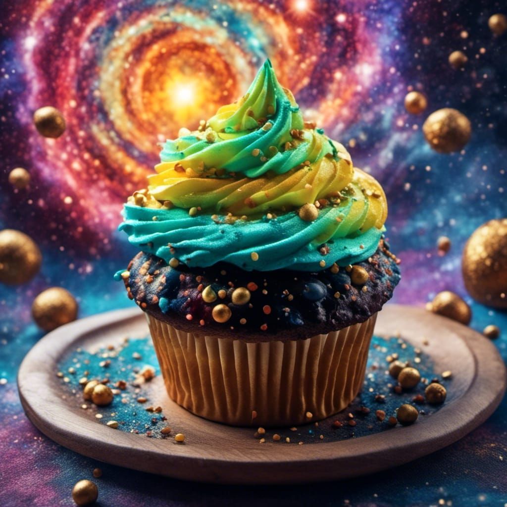 Galaxy Cupcake