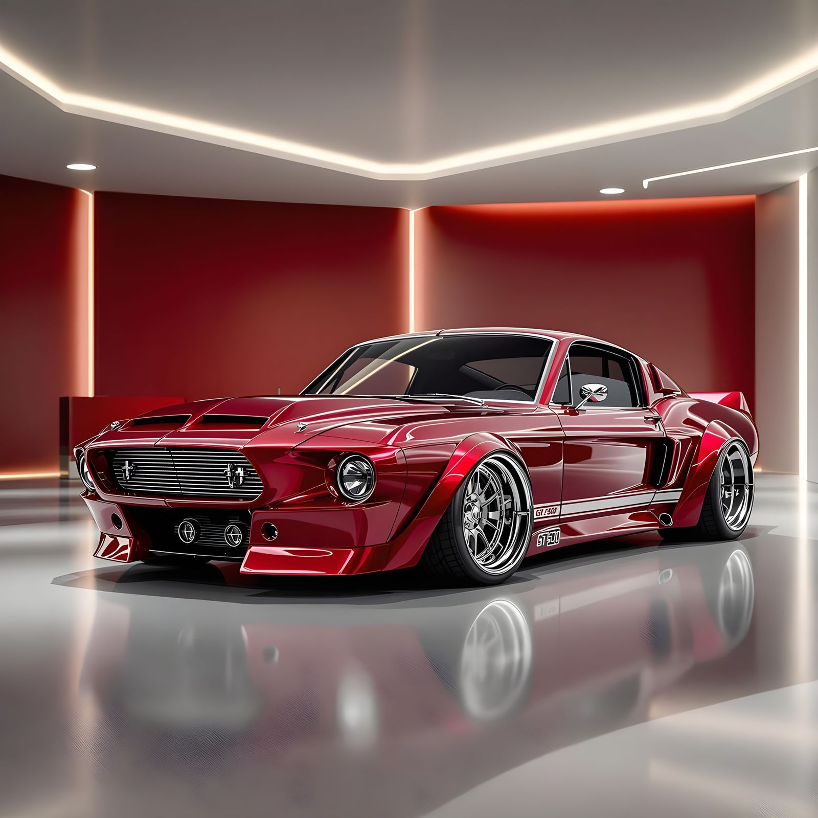 Restomod 1967 Mustang Shelby GT500 in Showroom