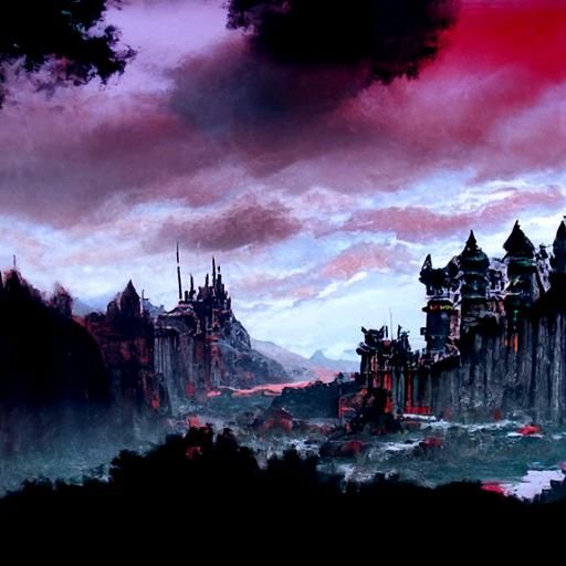 Gothic Matte Painting Inspired by Castlevania