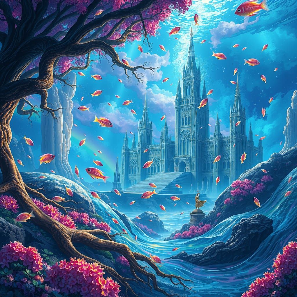 Dreamlike Underwater Metropolis