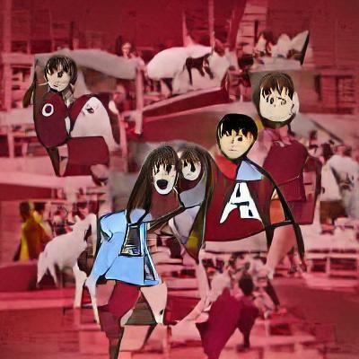 Azumanga Daioh in the style of Ari Gibson and Jason Pamment