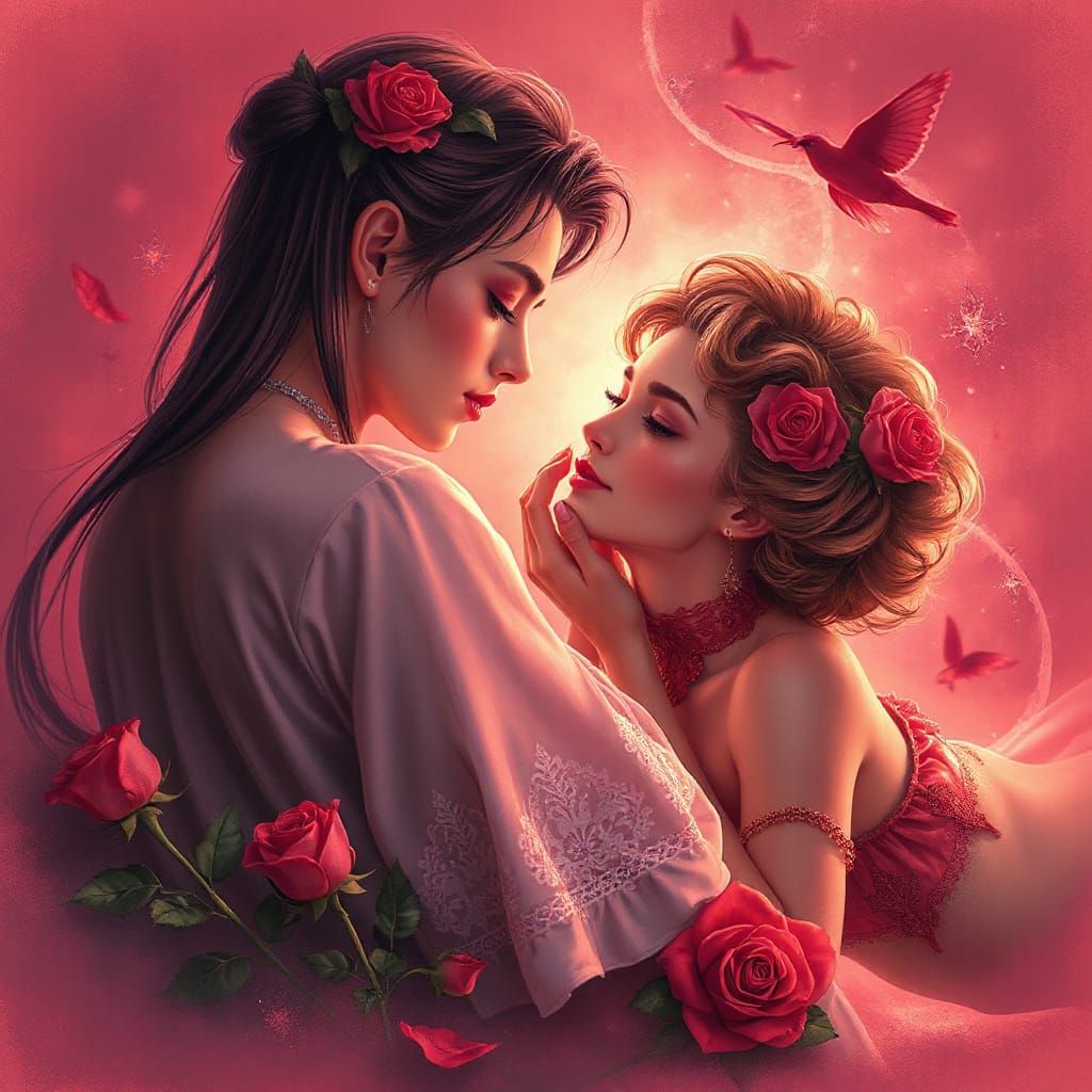 Enchanted Rose with Sensual Aesthetic