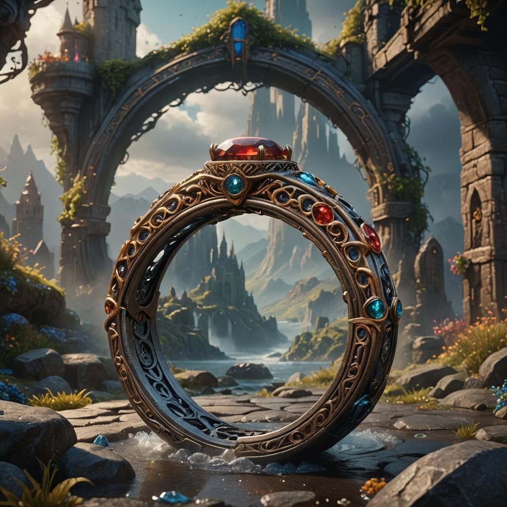 Magical Ring Ready to be Worn: Fantasy Concept Art