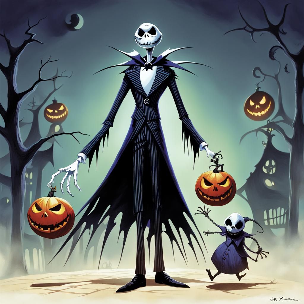 Sinister Nightmare Before Christmas, Dark Fantasy Art