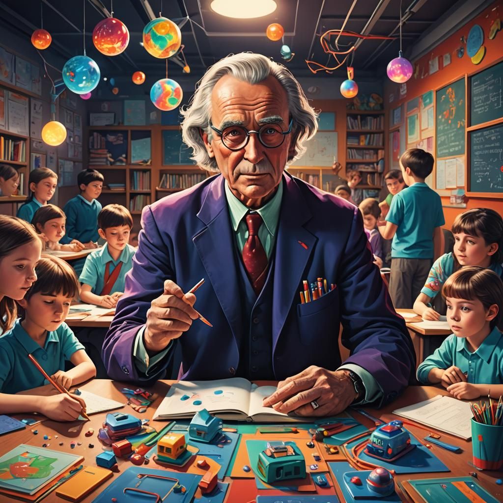 Willy Wonka Teaches Science in Futuristic Classroom