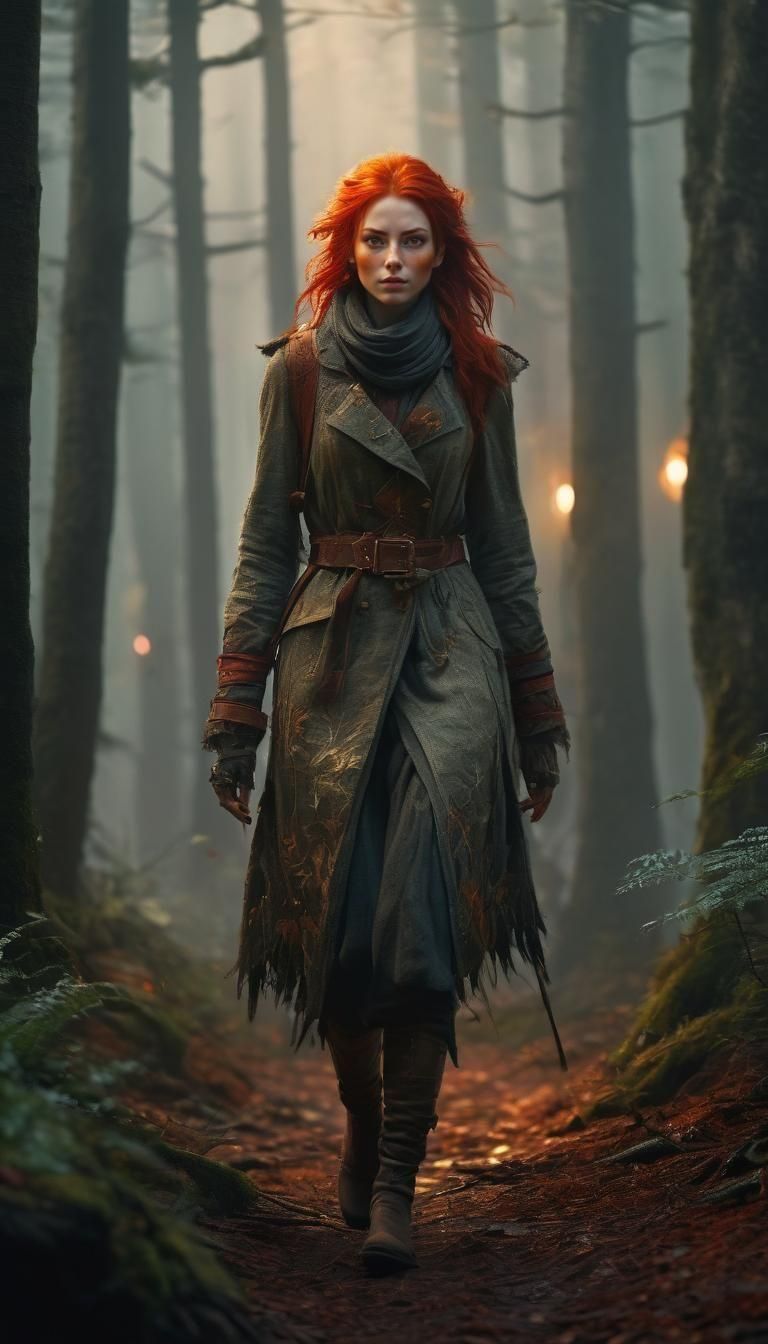 Fox Girl Fantasy Concept Art in 8K