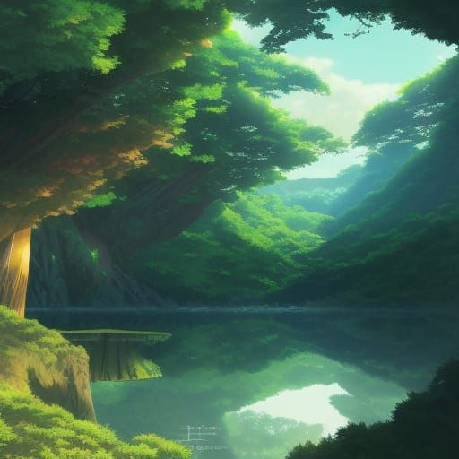 Anime Landscape Inspired by Studio Ghibli