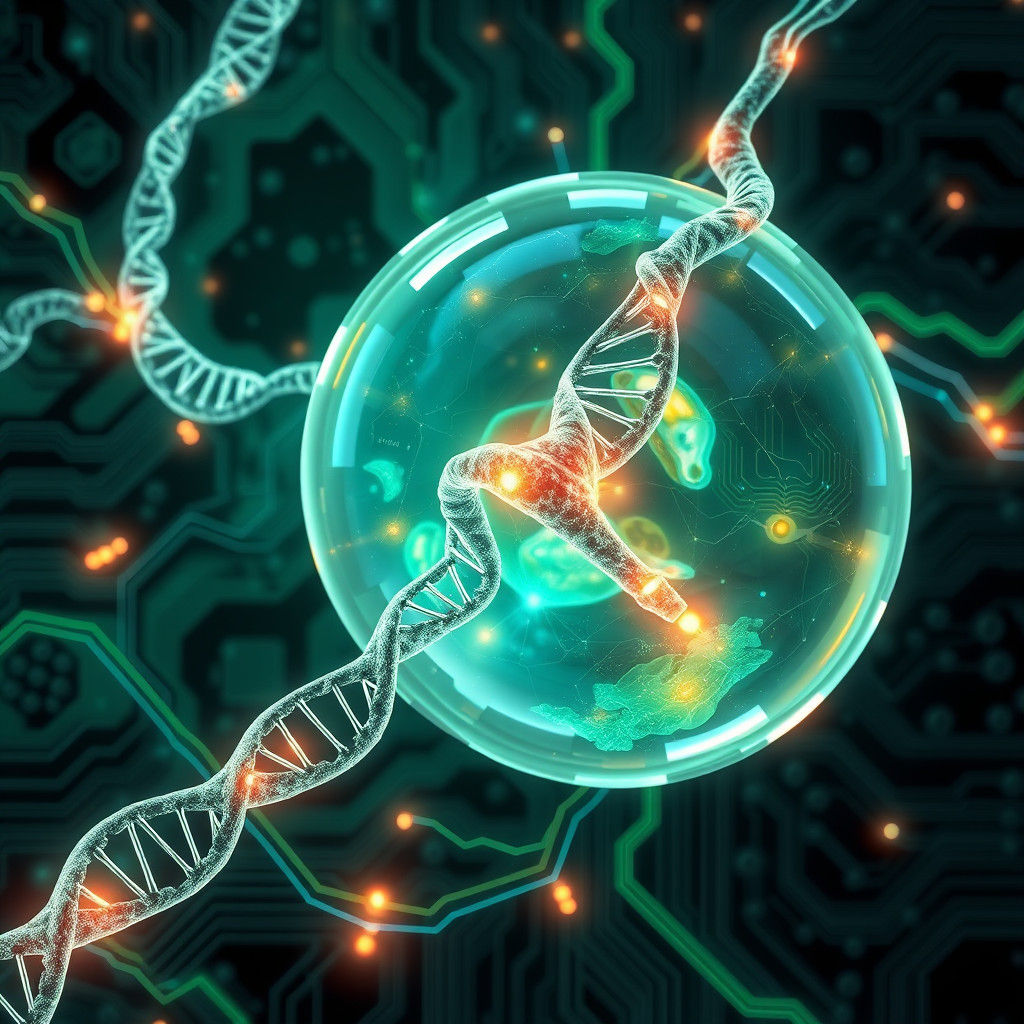 Quantum Biology: Cell Merged with Quantum Circuit