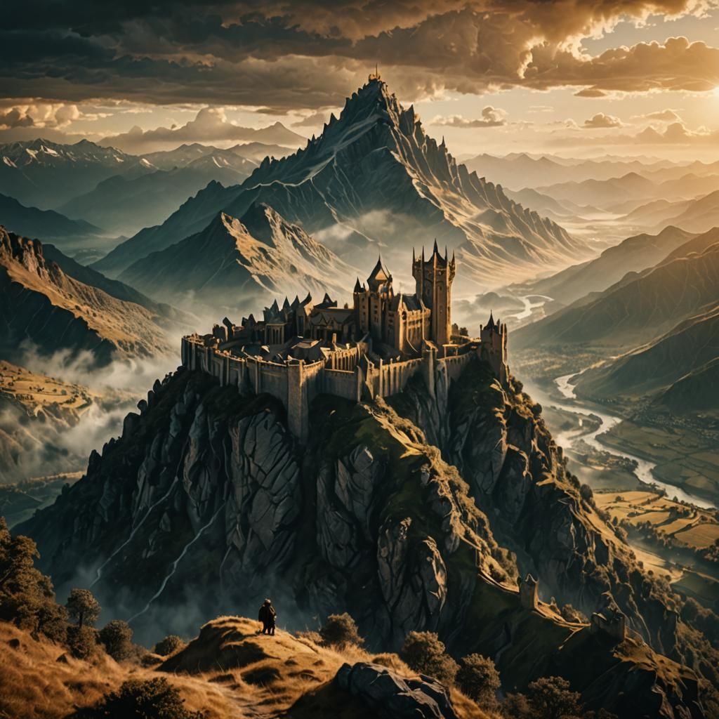 Mighty King Overlooking Mountain Kingdom