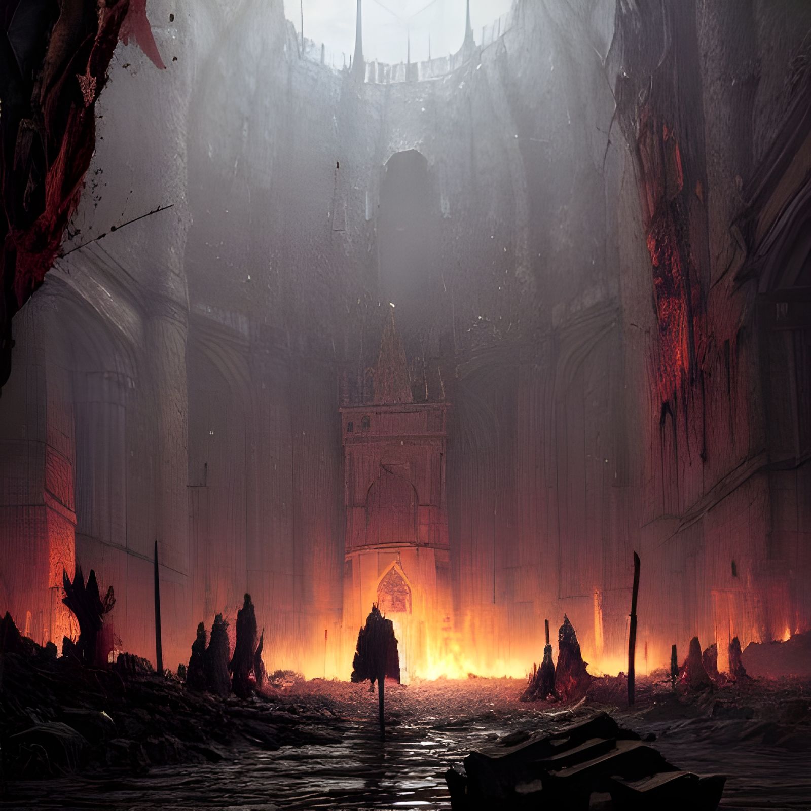 Dark Souls Concept Art by Greg Rutkowski in 8k